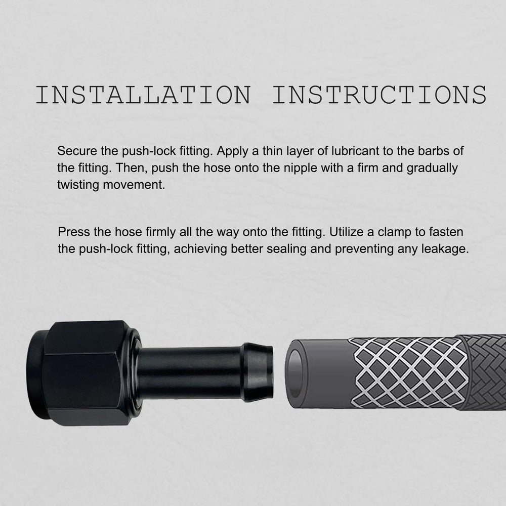 caqeg billet aluminum 10AN to 3/8 barb hose fitting for durable, lightweight performance