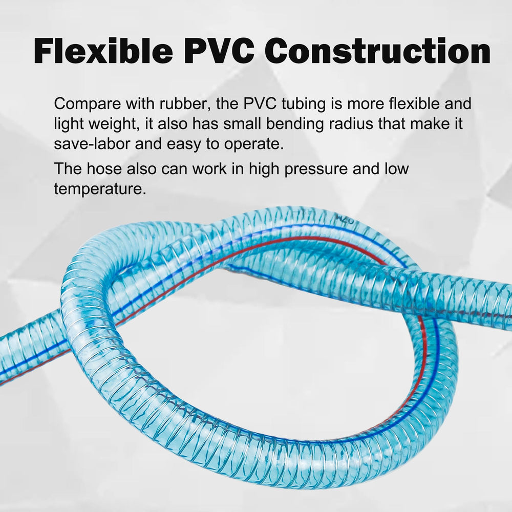 CAQEG clear transparent hose lets you monitor flow and liquid level.
