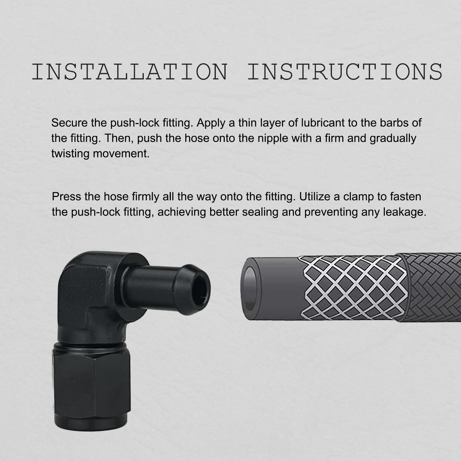 caqeg compact automotive hose fitting suitable for various lines