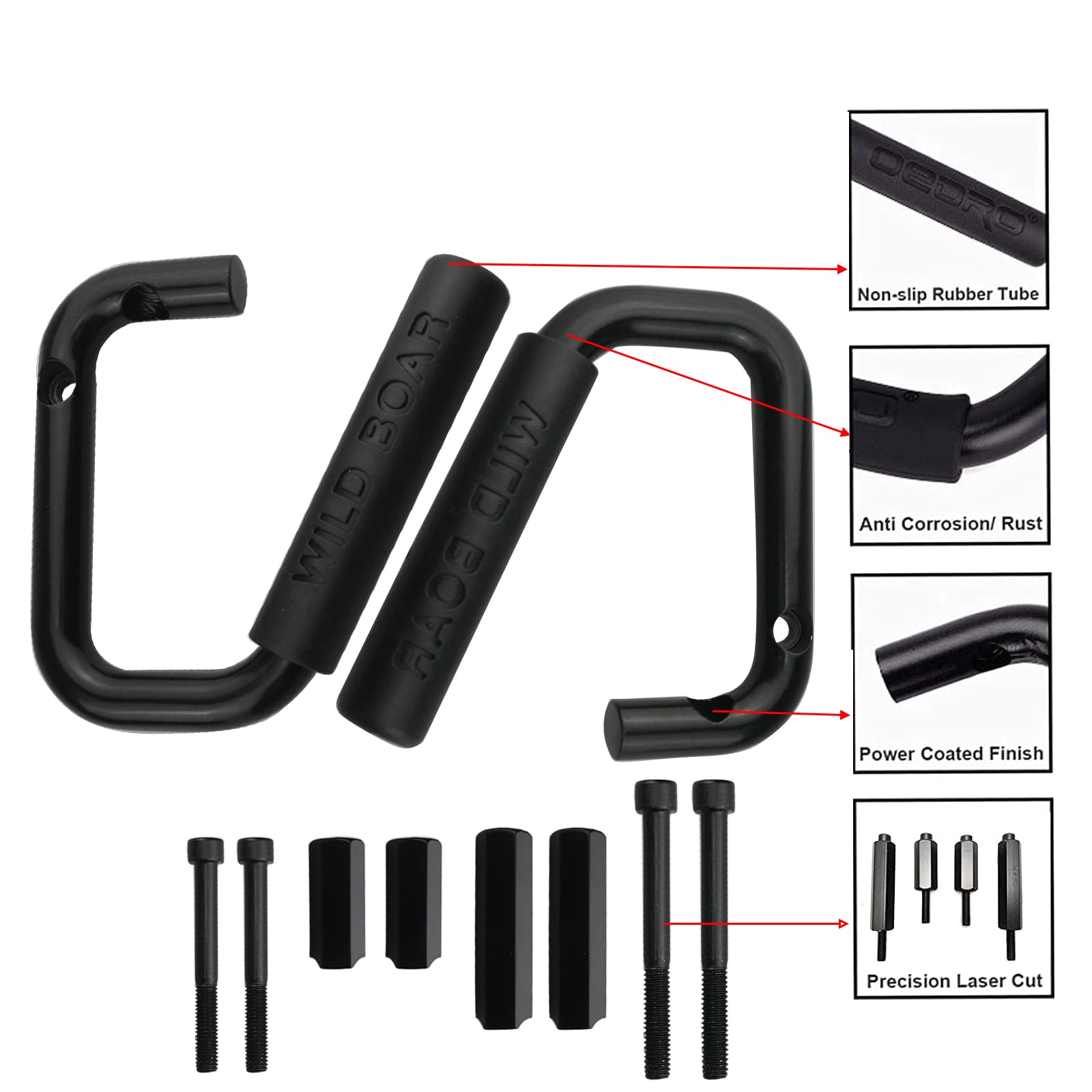 CAQEG front grab bar close-up with textured grip for stability