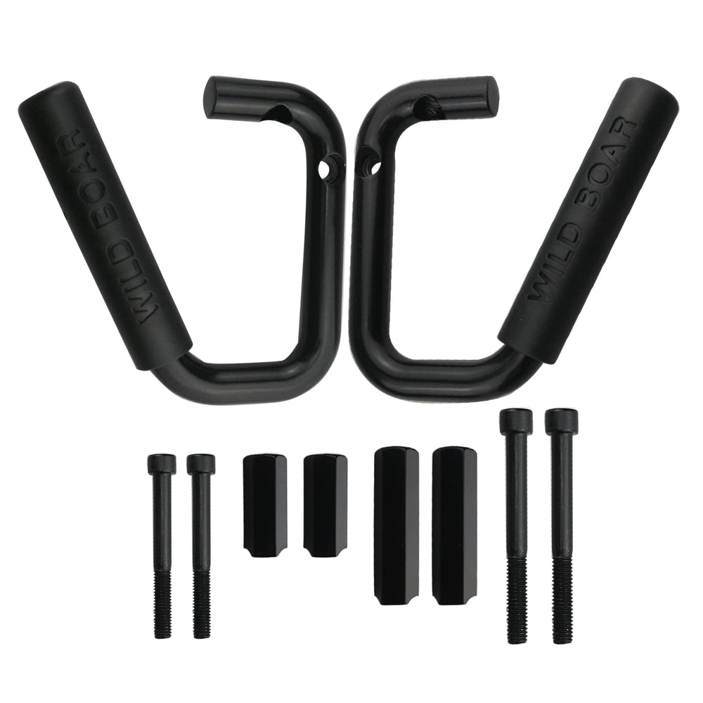 CAQEG front grab bar mounted on Jeep Wrangler for secure entry