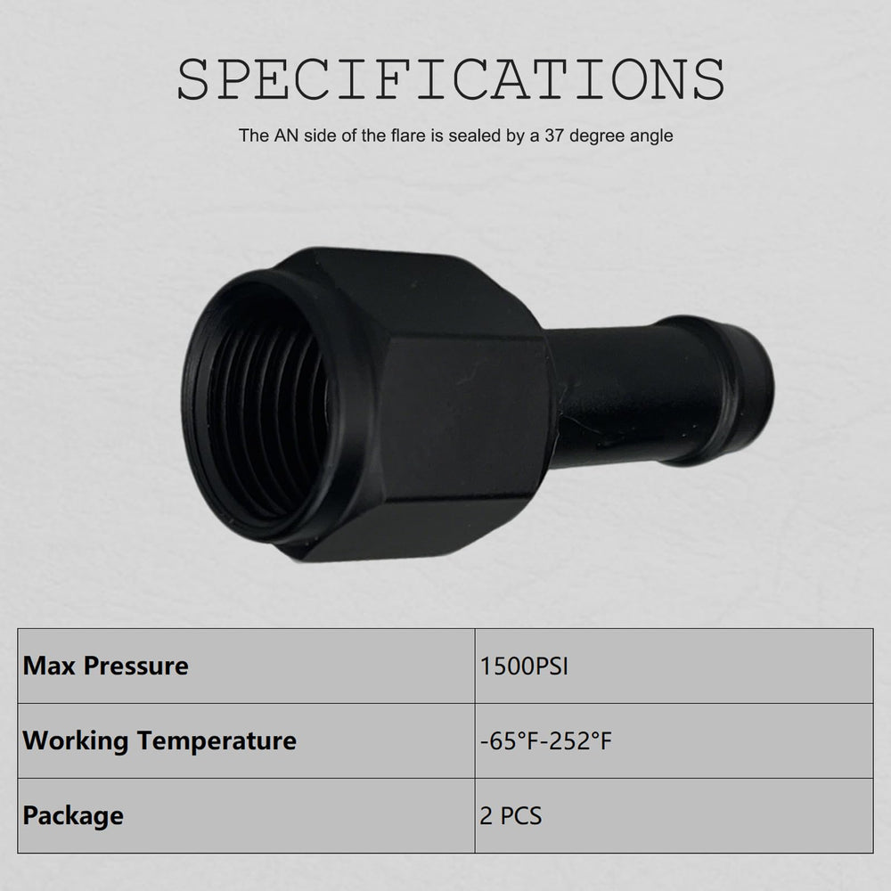 caqeg 10AN hose adapter ideal for fuel, oil, and water line connections