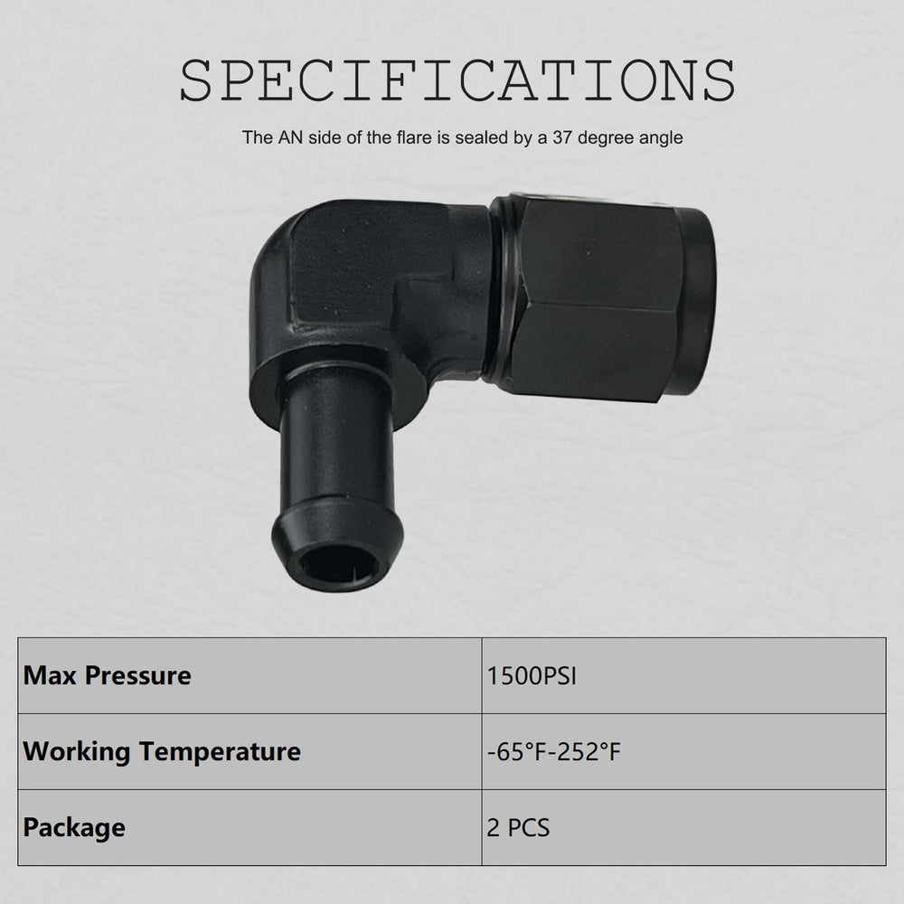Caqeg pack of 2 fittings for quick replacement and balanced fuel lines