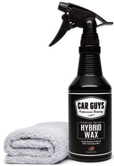 CAR GUYS Hybrid Spray Wax bottle delivers long-lasting protection and high-gloss finish.