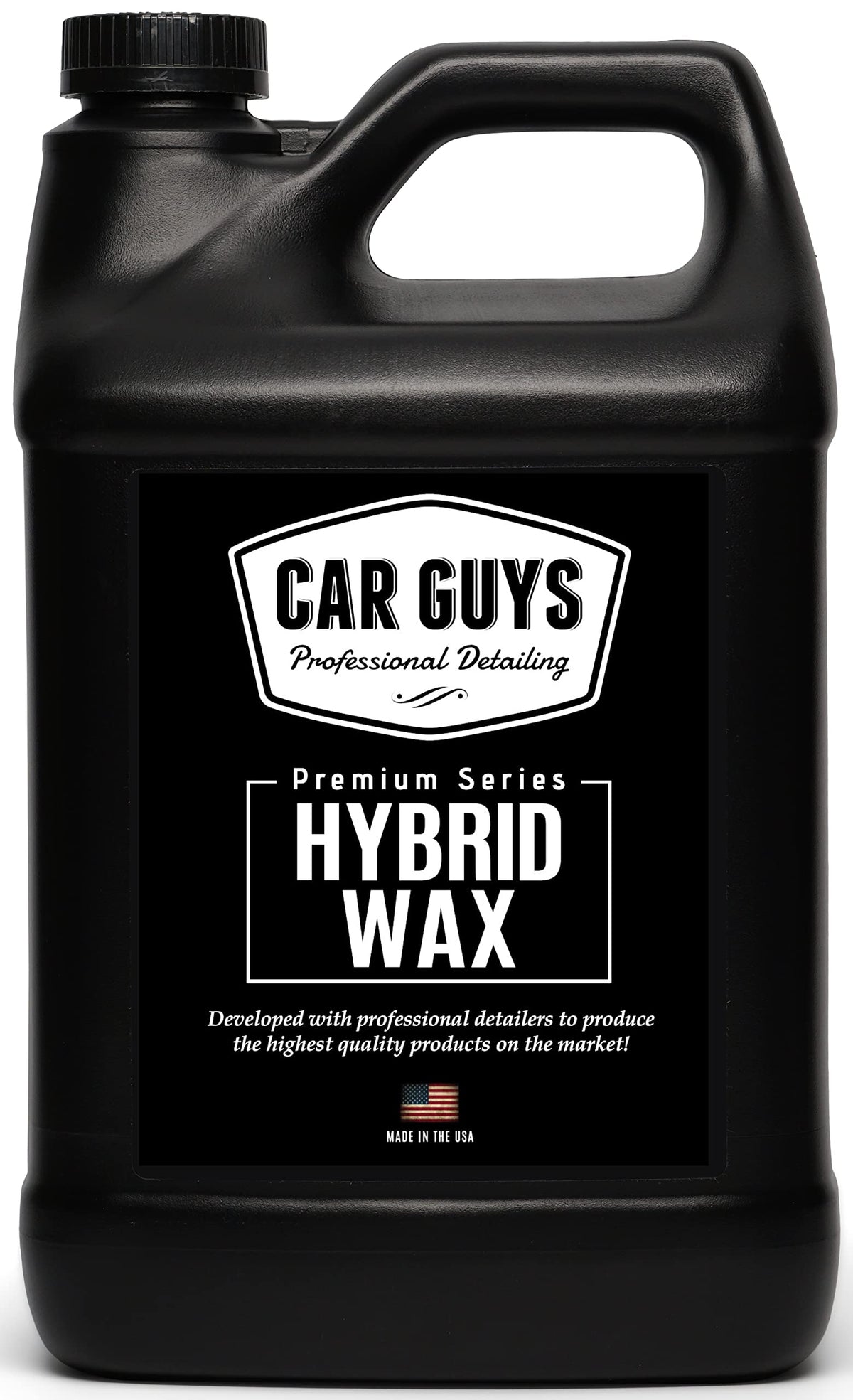 CAR GUYS Hybrid Wax bottle pour shows easy application and coverage