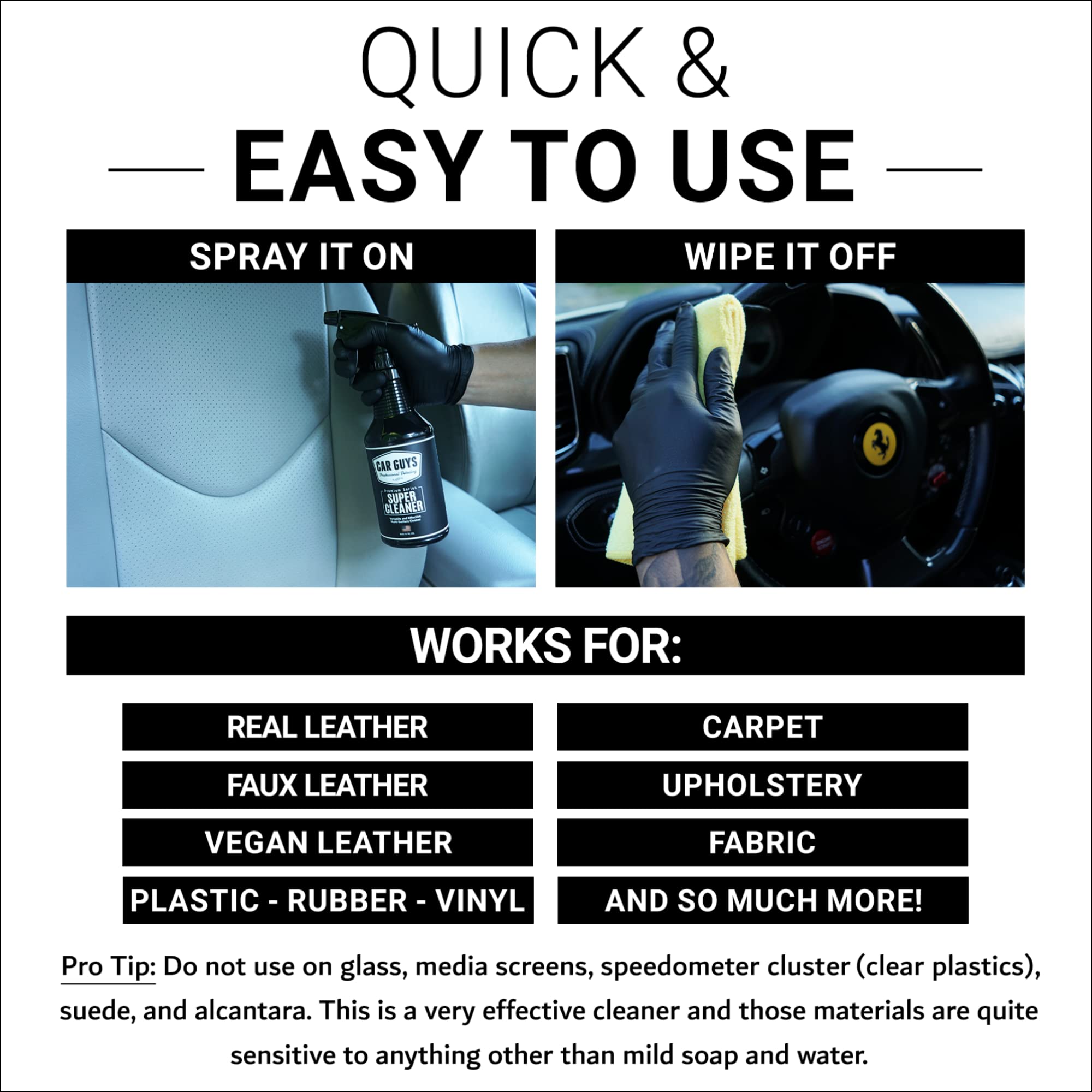 18 oz kit includes microfiber towel for portable stain removal in the cabin.