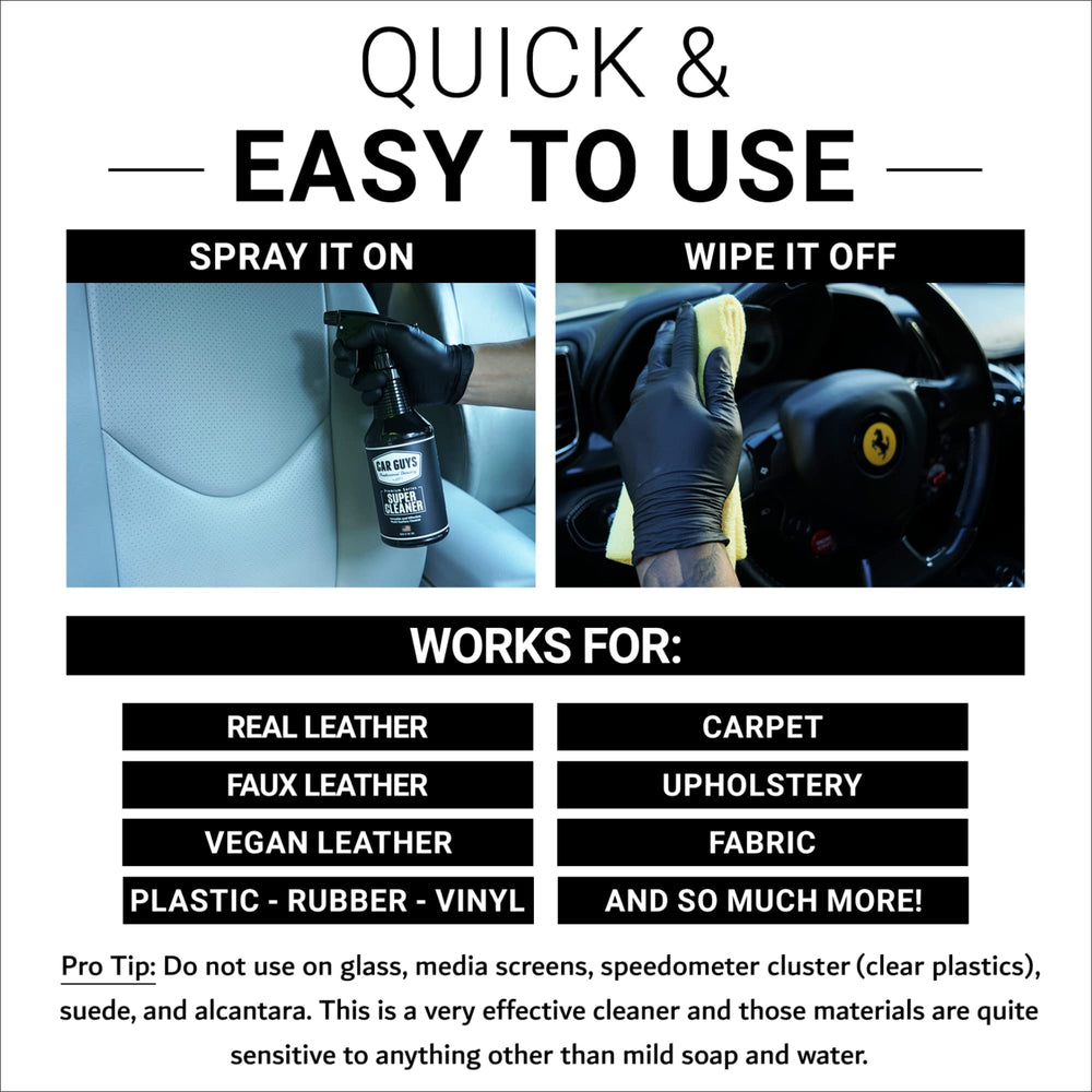 18 oz kit includes microfiber towel for portable stain removal in the cabin.