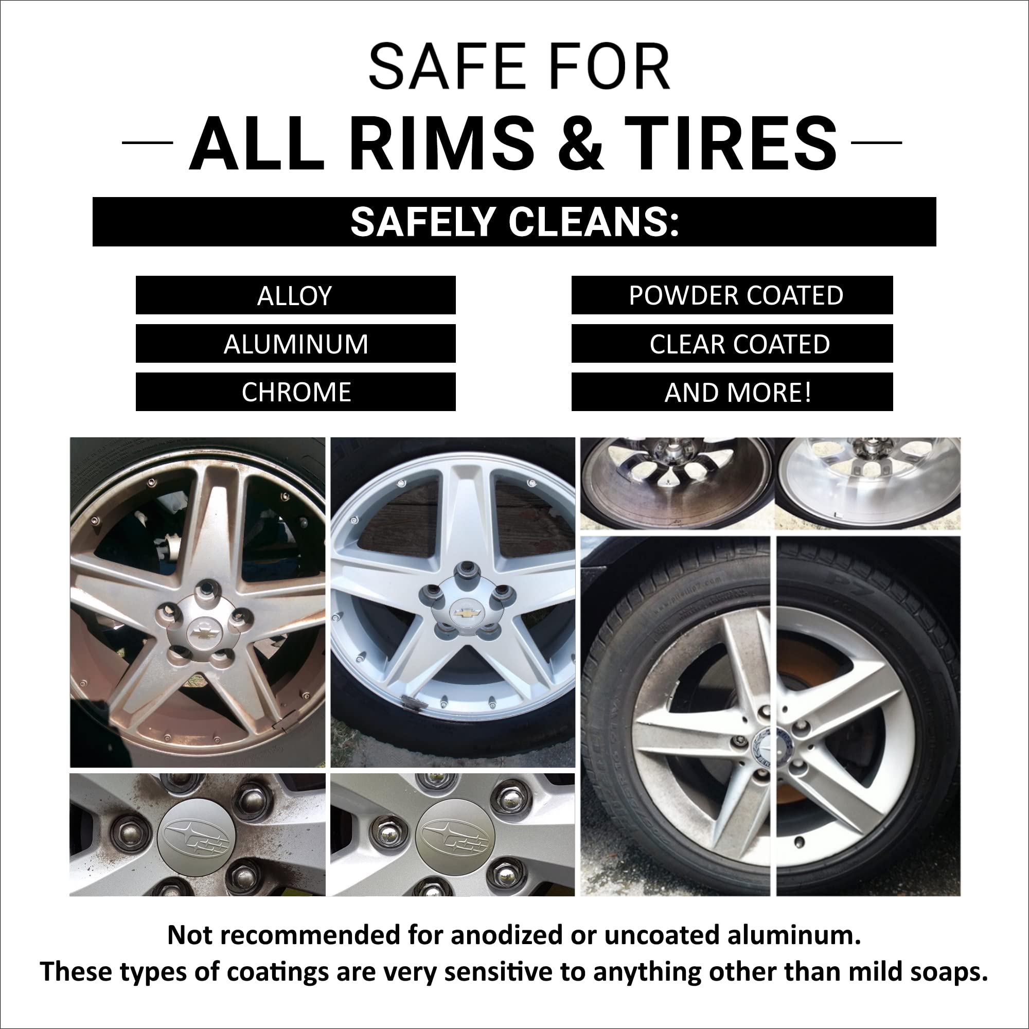 Safe on alloy and chrome wheels with CAR GUYS Wheel Cleaner