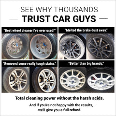 Clean wheel after using CAR GUYS Wheel Cleaner