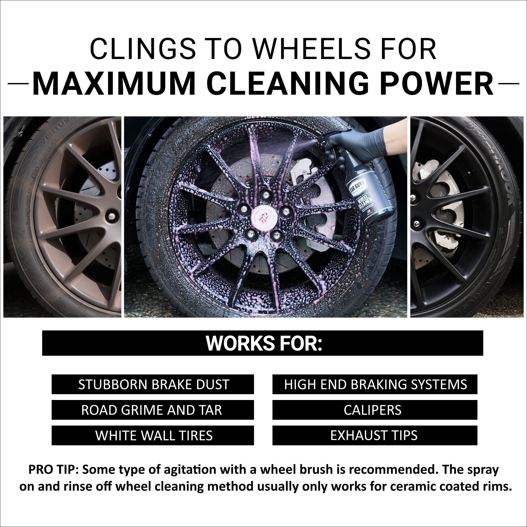 CAR GUYS Wheel Cleaner is dilution-ready for extended use