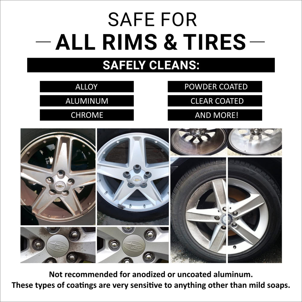 CAR GUYS Wheel Cleaner works on whitewall tires for a refreshed look