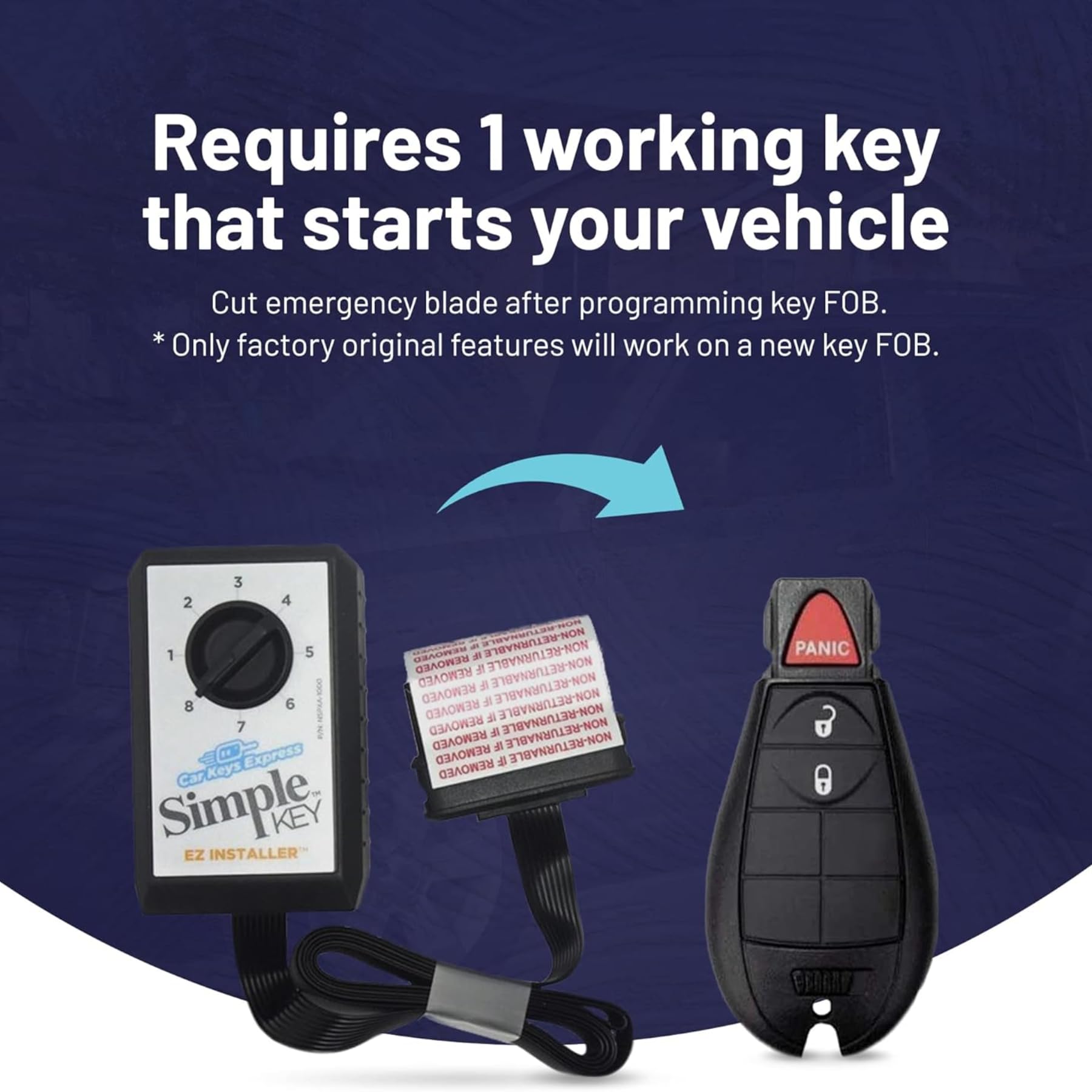Car Keys Express compatibility chart highlights supported brands for quick model matching.