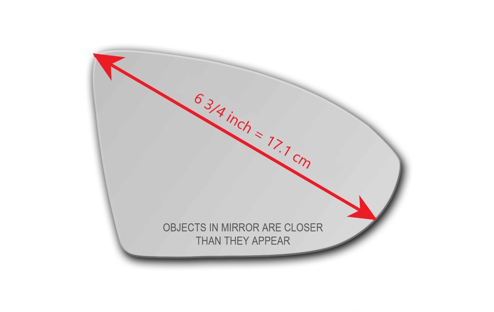 CAR MIRROR BAZAR aluminum back-coated mirror glass for durable automotive use.