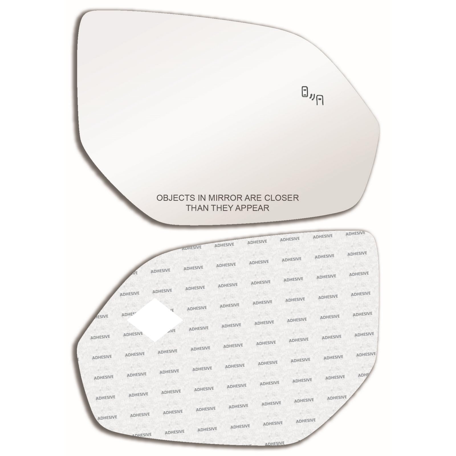 CAR MIRROR BAZAR blind spot glass for VW Atlas right side with secure adhesive