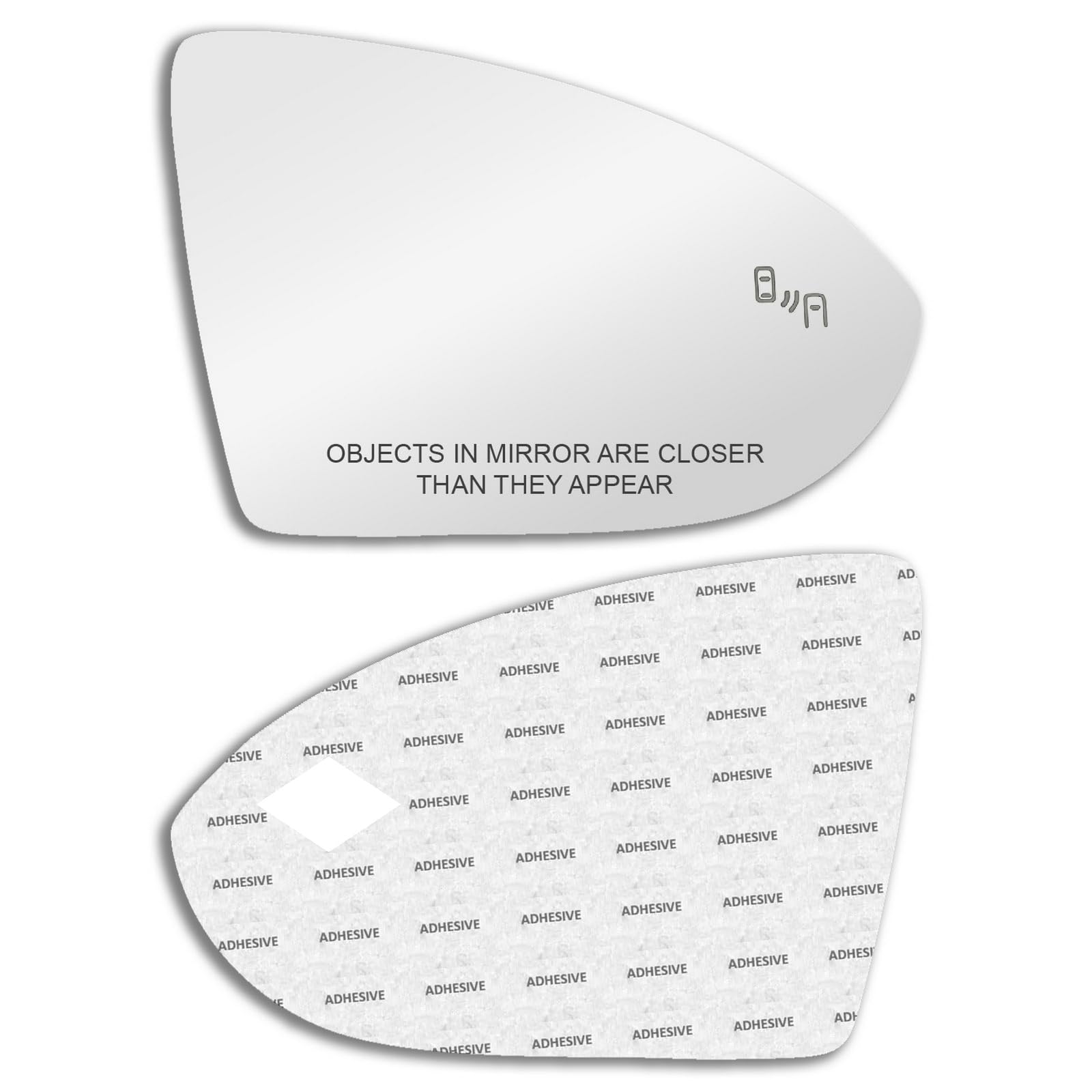 CAR MIRROR BAZAR blind spot passthrough glass for Volkswagen, easy aftermarket upgrade.