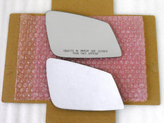 CAR MIRROR BAZAR adhesive glass top view shows precise 7.5-inch diagonal for accurate fit.
