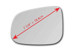 CAR MIRROR BAZAR Volvo V60 left glass replacement for easy installation.