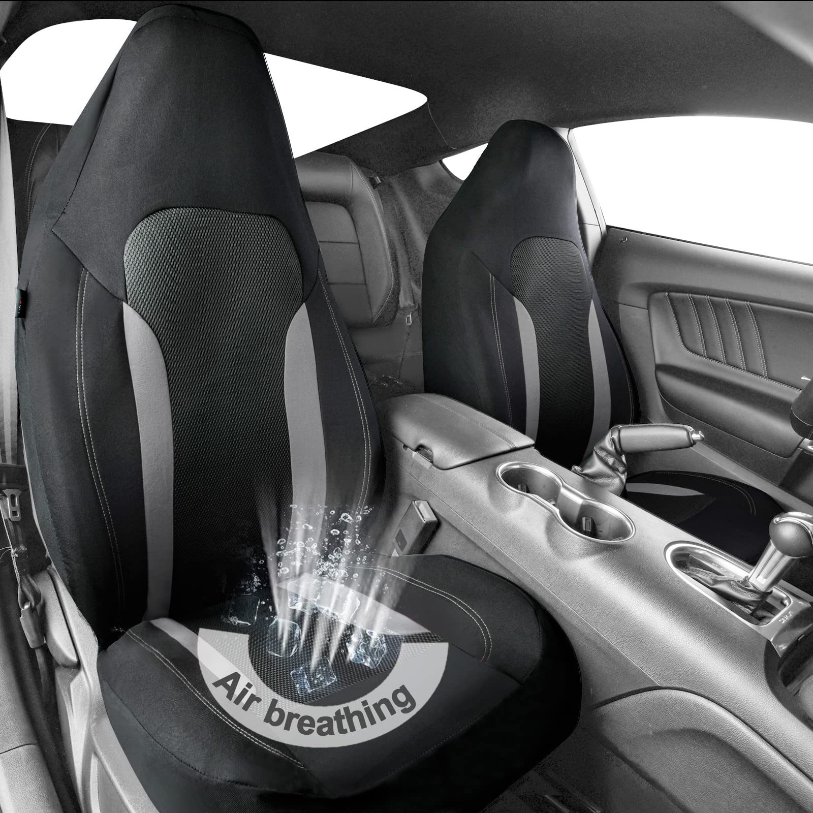 CAR PASS front seat cover with 3D air mesh for enhanced airflow