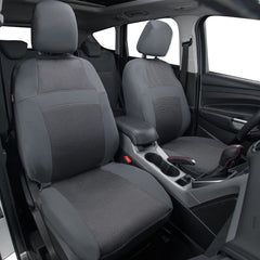 CAR PASS 3D air mesh seat cover back view shows universal fit across vehicles.