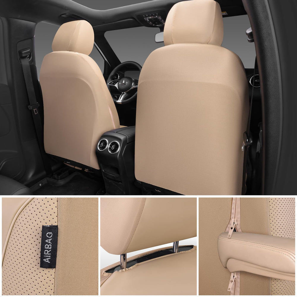 CAR PASS 3D foam leather seat cover armrest area offers enhanced comfort.