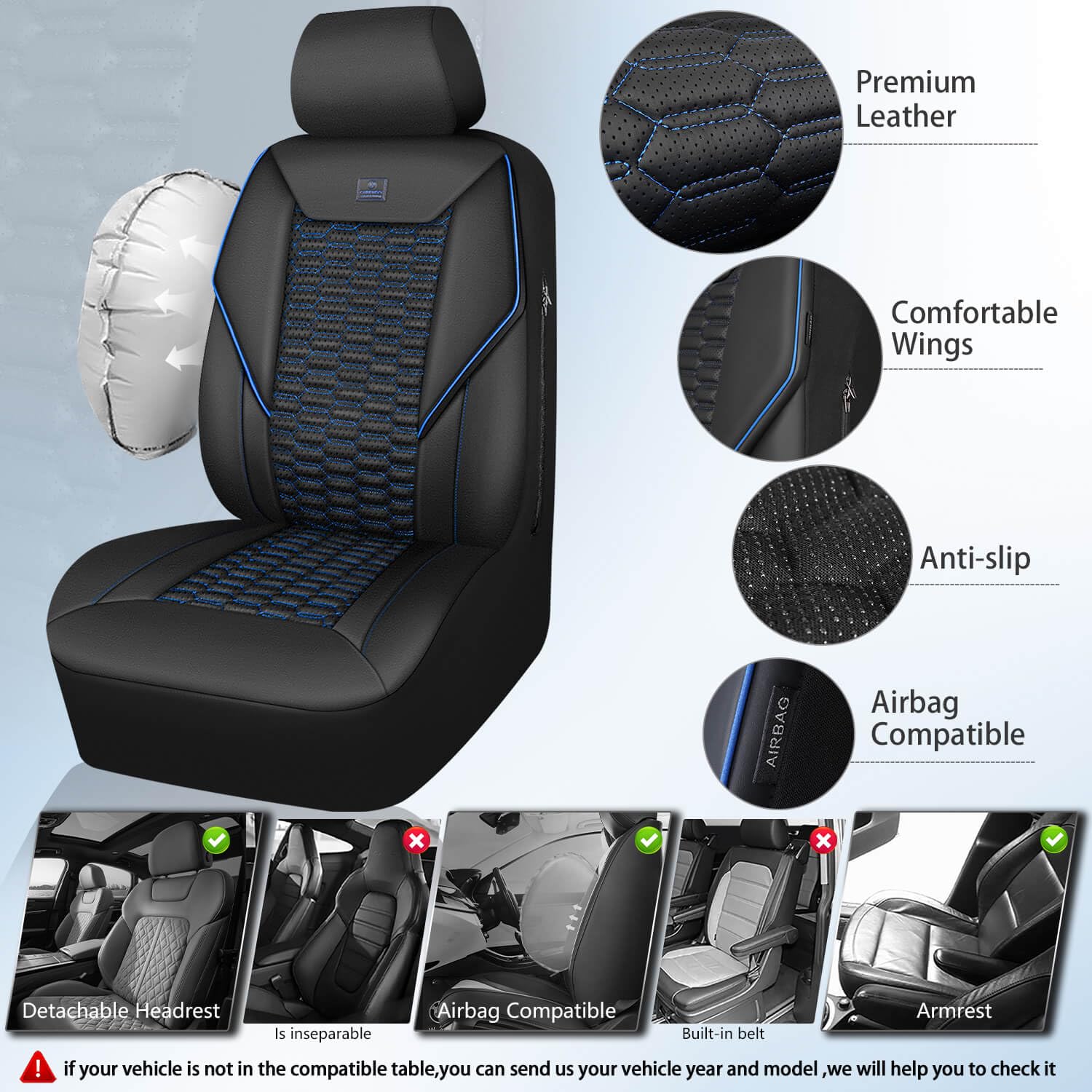 CAR PASS armrest compatible design for easy, unobstructed armrest use.
