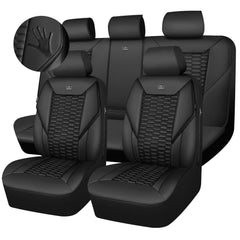CAR PASS 3D foam PU leather seat covers full set protect seats with comfort and style.