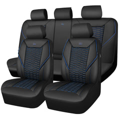 CAR PASS 3D Foam PU Leather Seat Covers full set for universal fit and luxury protection.