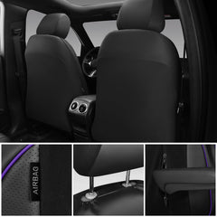 CAR PASS 3D Foam Seat Cover foam-detail close-up reveals plush padding.