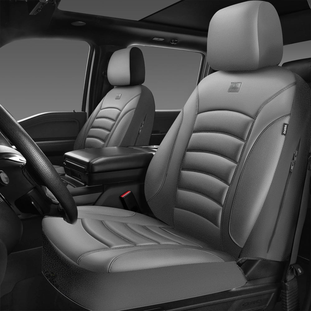 CAR PASS 3D foam seat cover on the front seat showing ergonomic comfort for long drives
