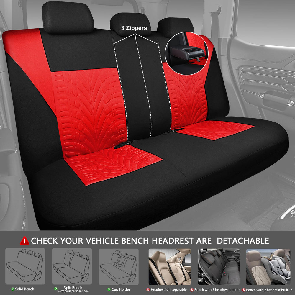 CAR PASS 3D tyre embossed texture close-up highlights premium fabric and refined look.