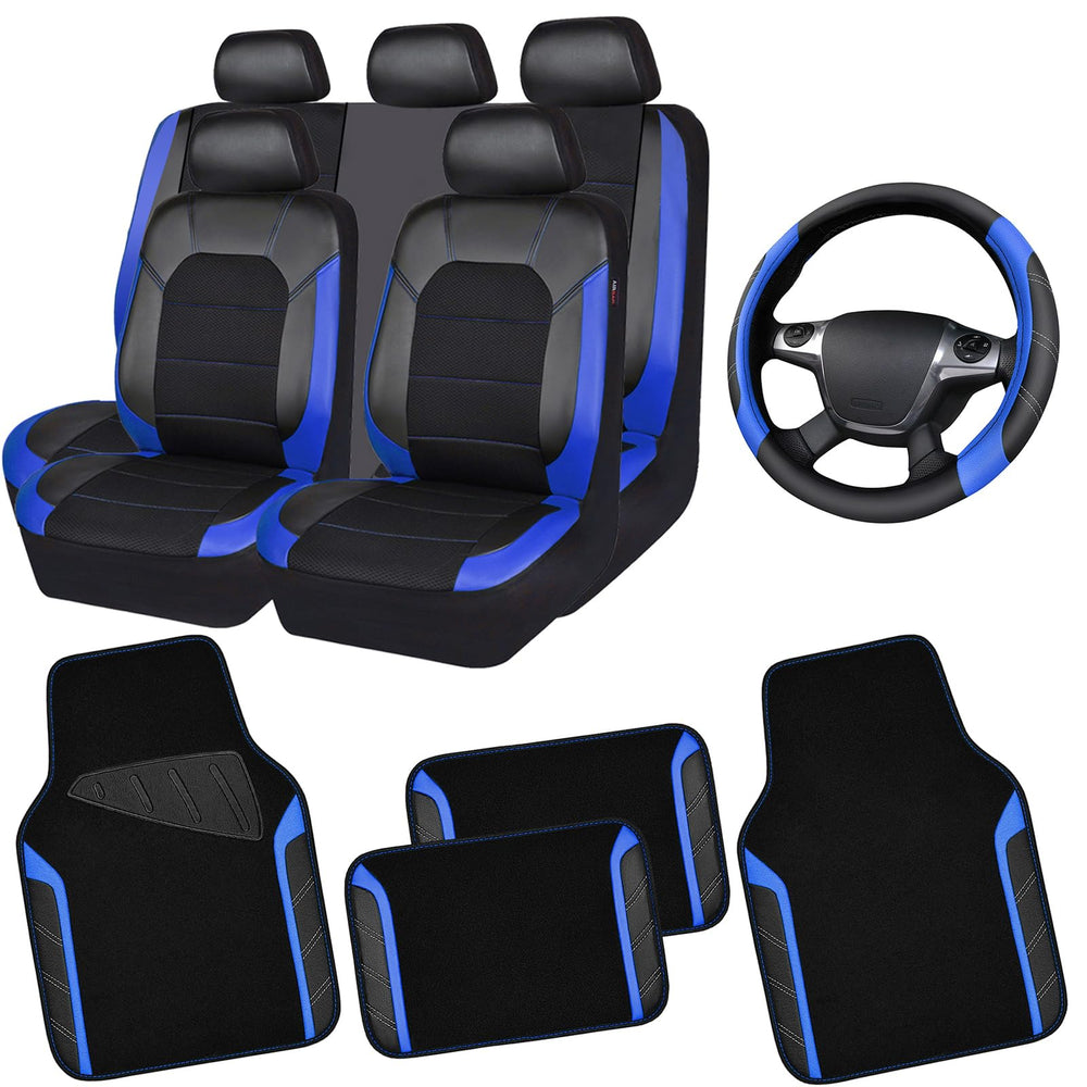 CAR PASS air mesh leather seat covers provide breathable protection for daily use.