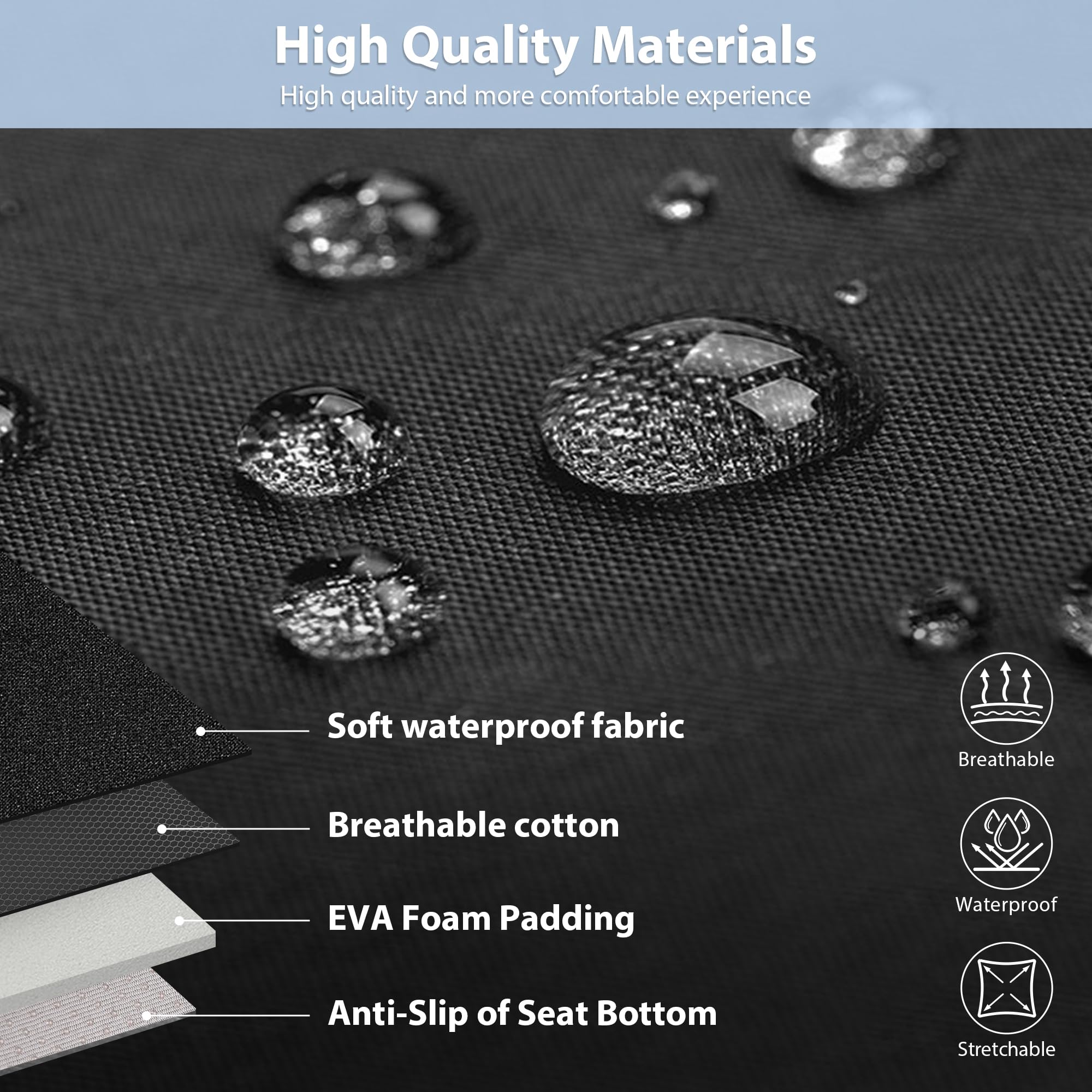 CAR PASS airbag-compatible design preserves safety features while protecting seats.