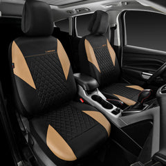 CAR PASS airbag-compatible front seat cover enabling safe, unobstructed airbags