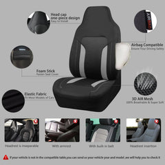 CAR PASS airbag-compatible seat cover badge indicating safety design