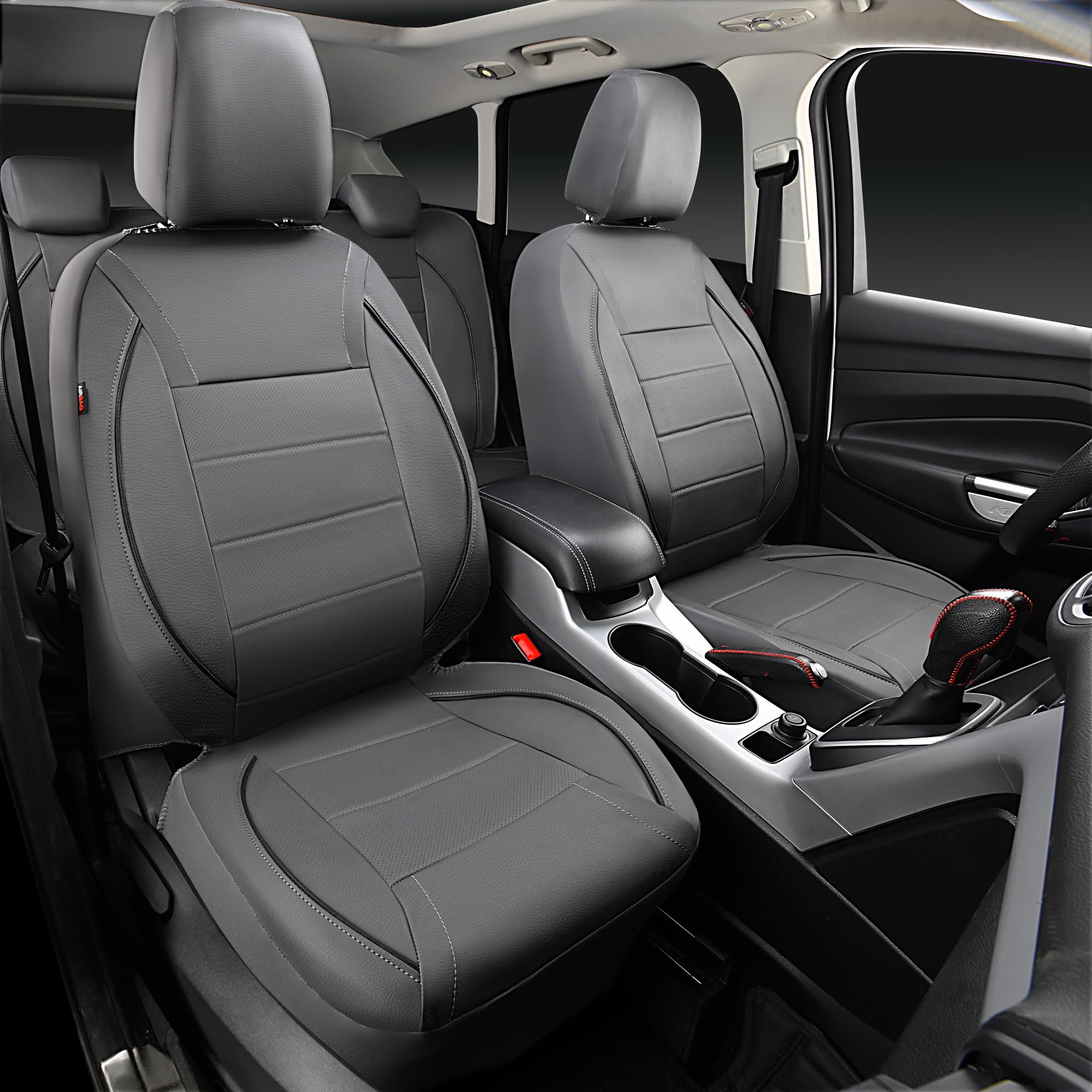 CAR PASS airbag-compatible seat cover side view demonstrates safe, compatible design.