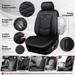 CAR PASS airbag-compatible seat cover keeps safety features accessible