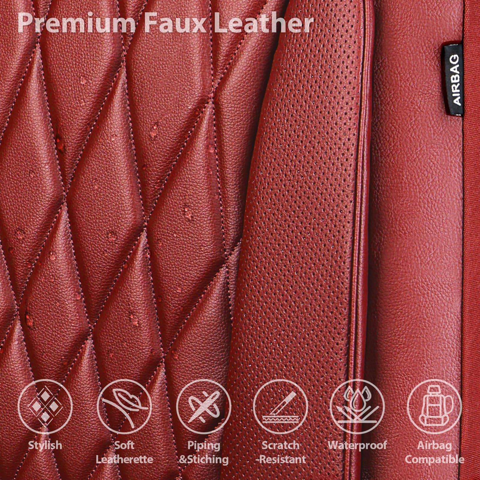 CAR PASS airbag compatible design keeps front seats safe during deployment.