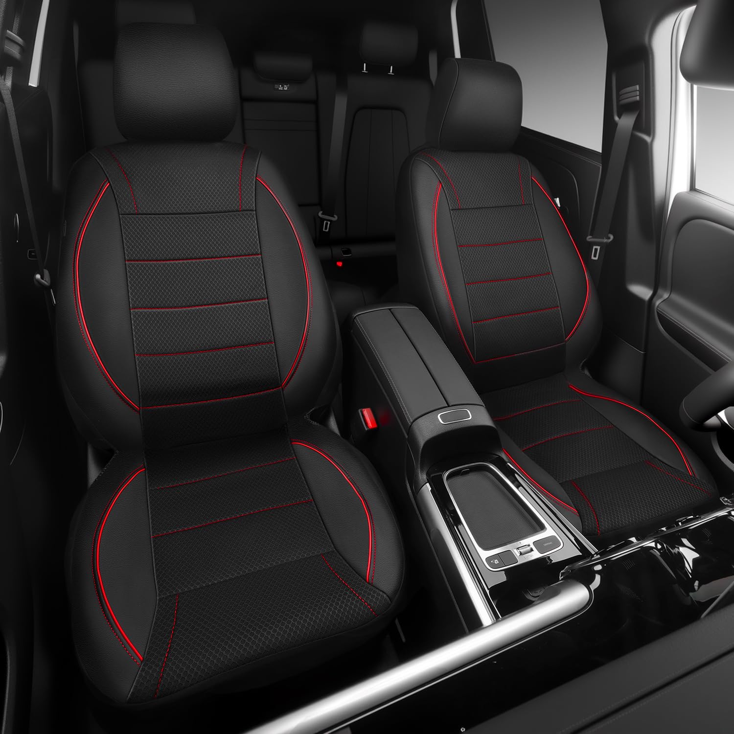 CAR PASS airbag-compatible seat cover accommodates deployment without interference.