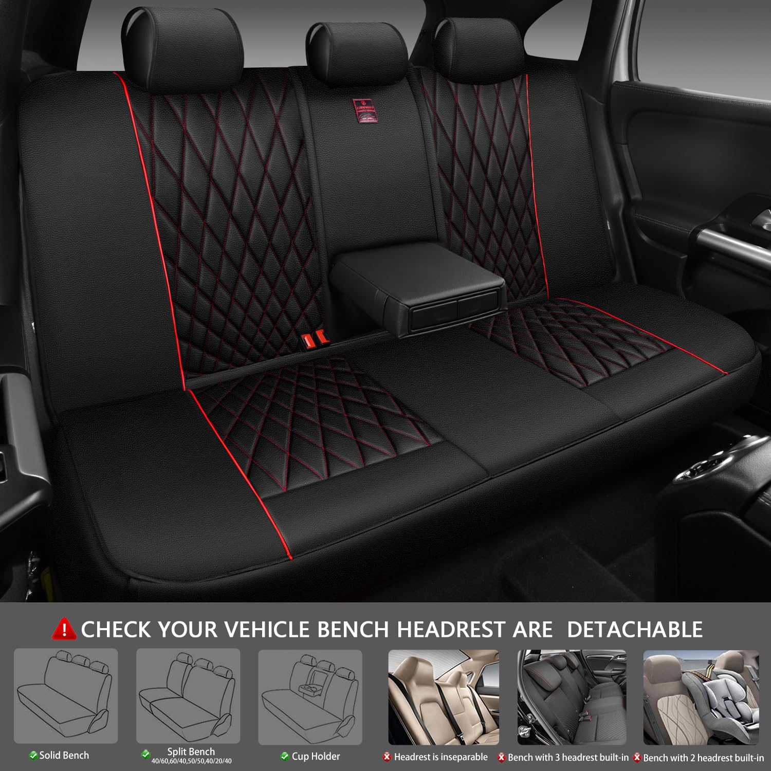 CAR PASS airbag-compatible seat covers with reserved openings for safety