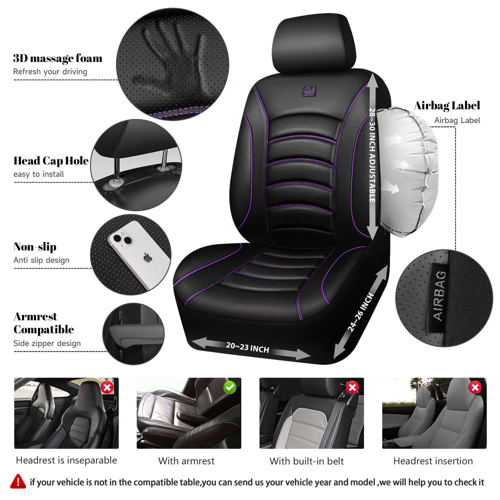 CAR PASS Airbag-compatible seat openings demonstrate safety-focused design.