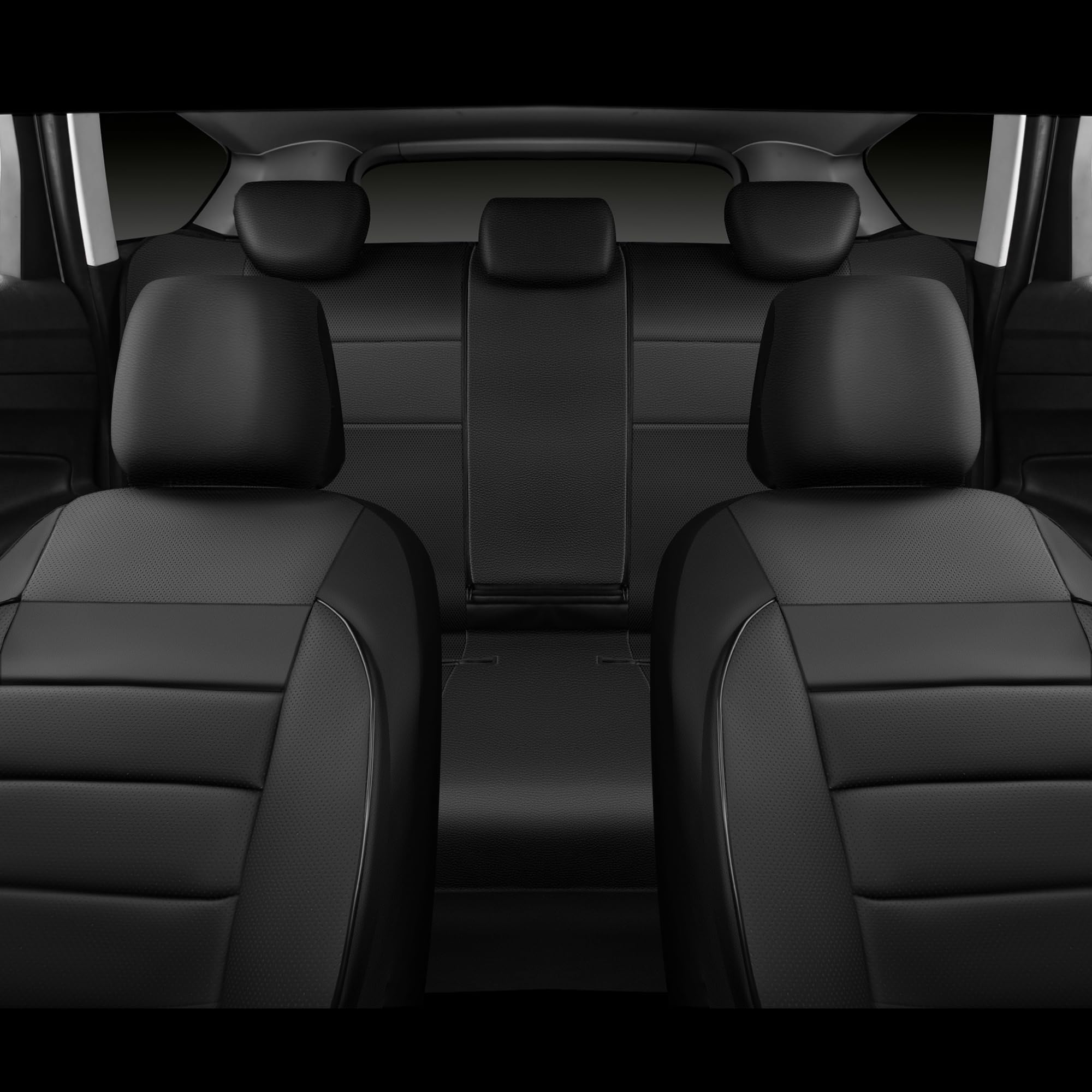 CAR PASS airbag-compatible stitching detail ensures safe deployment.