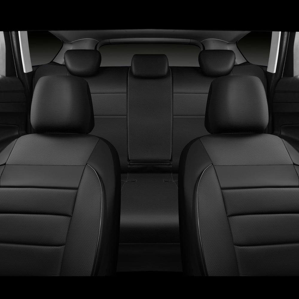 CAR PASS airbag-compatible stitching detail ensures safe deployment.