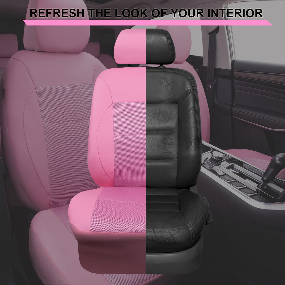 CAR PASS seat cover with reserved airbag openings for safety.