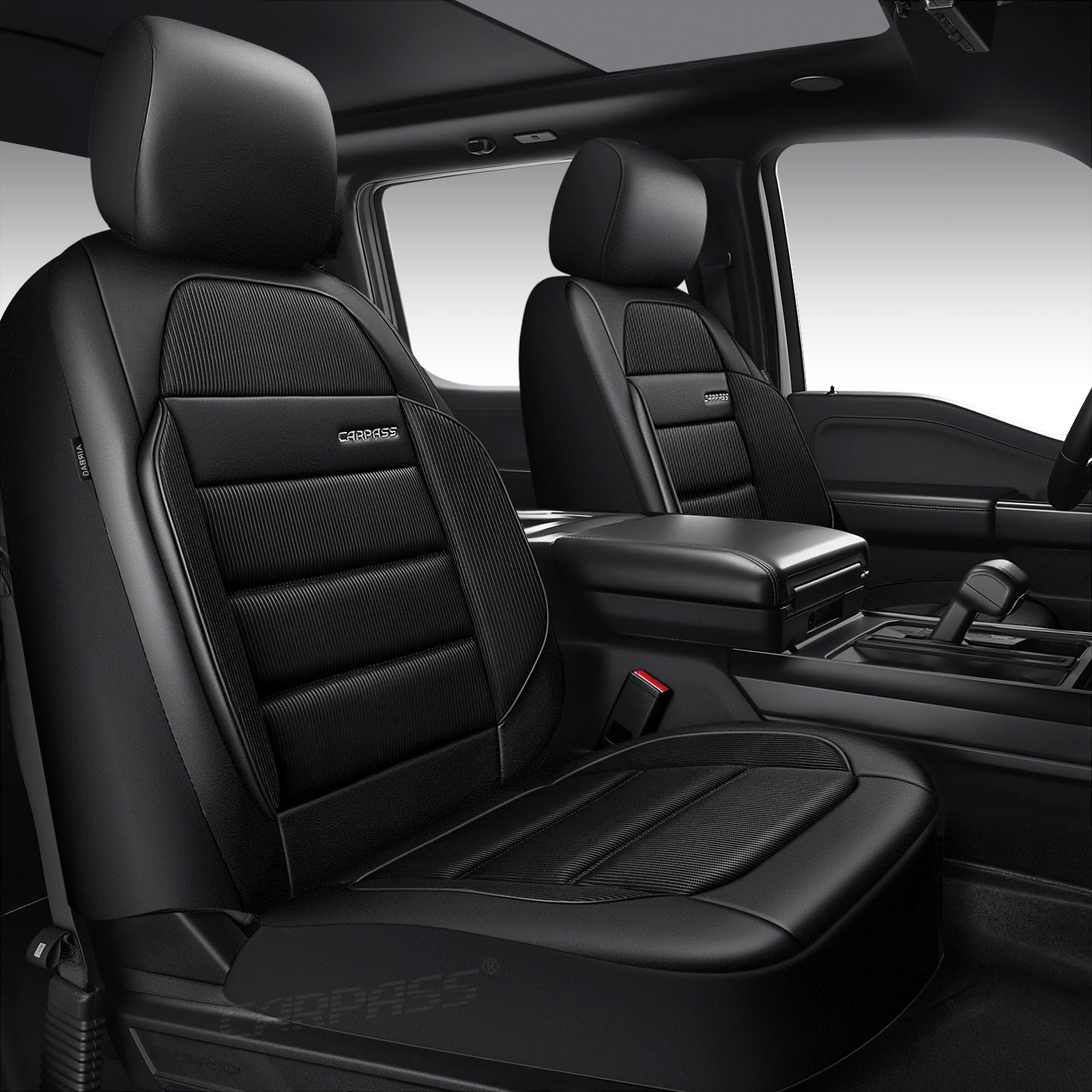 CAR PASS airy cool mesh seat cover front boosts breathability on hot commutes.