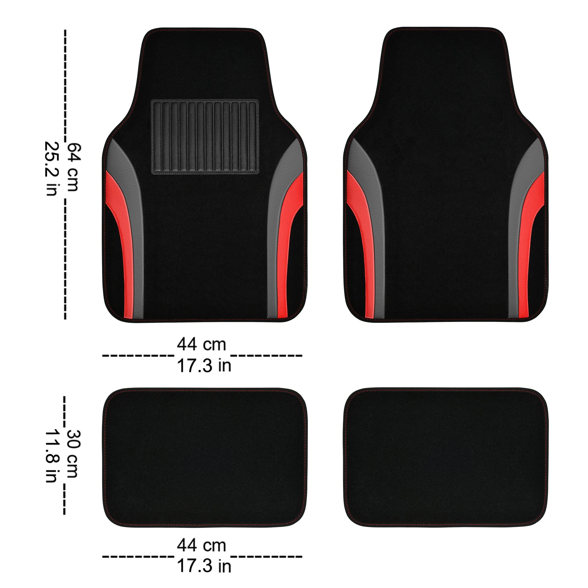 Car Pass all-weather mats with easy hose cleaning.
