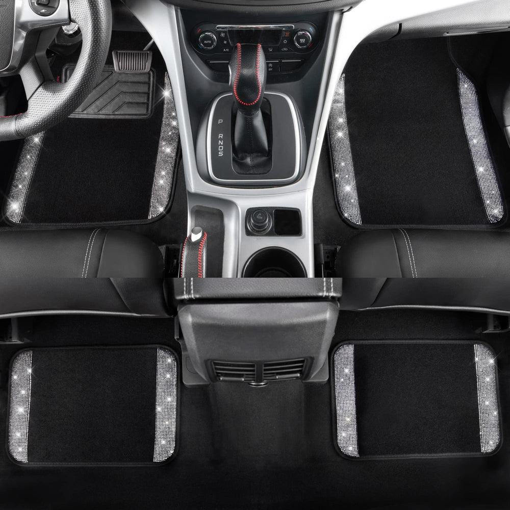 CAR PASS floor mats with anti-slip backing keeping mats in place.