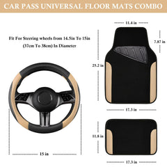 CAR PASS anti-slip inner ring secures steering wheel cover in place