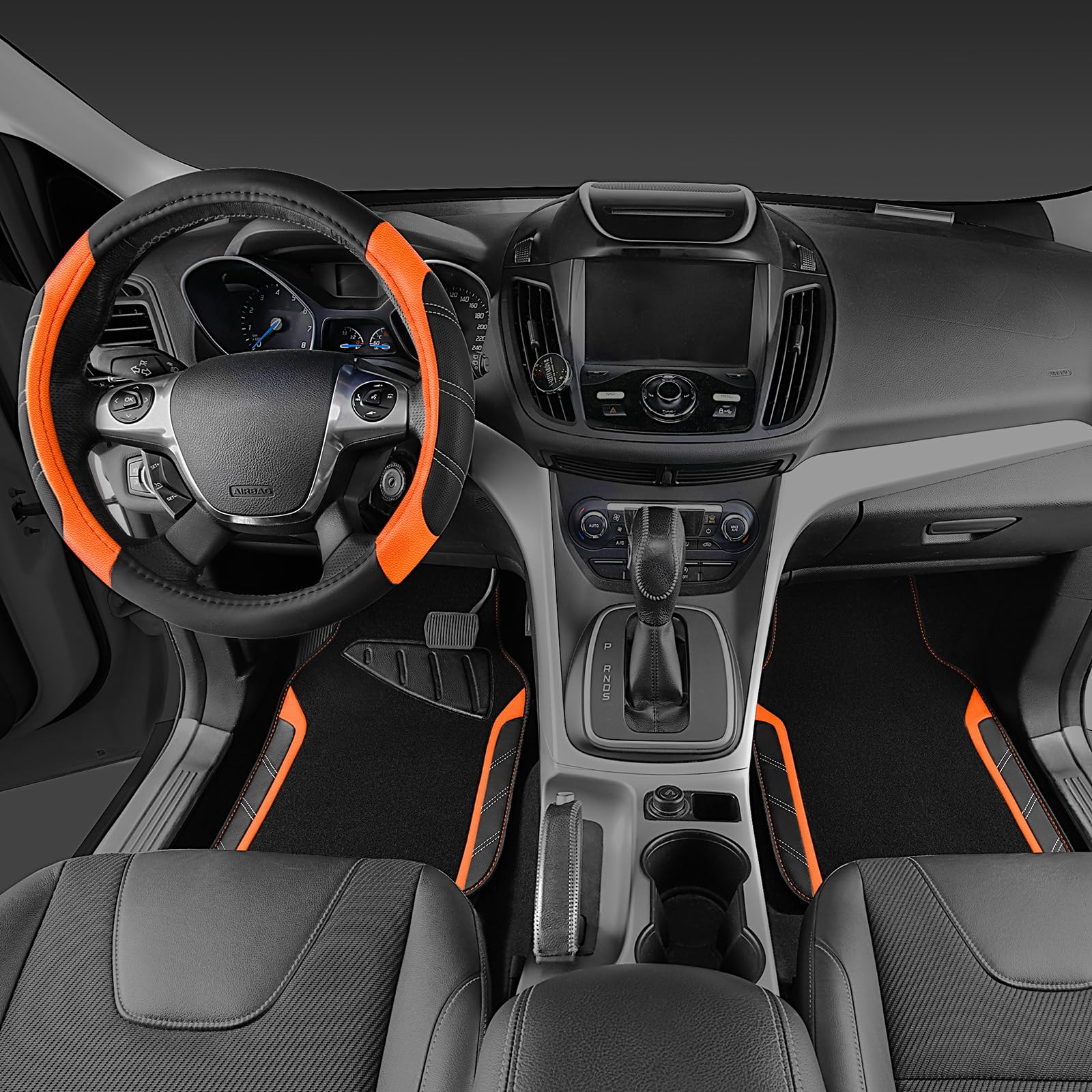 CAR PASS anti-slip inner ring detail enhances steering control.