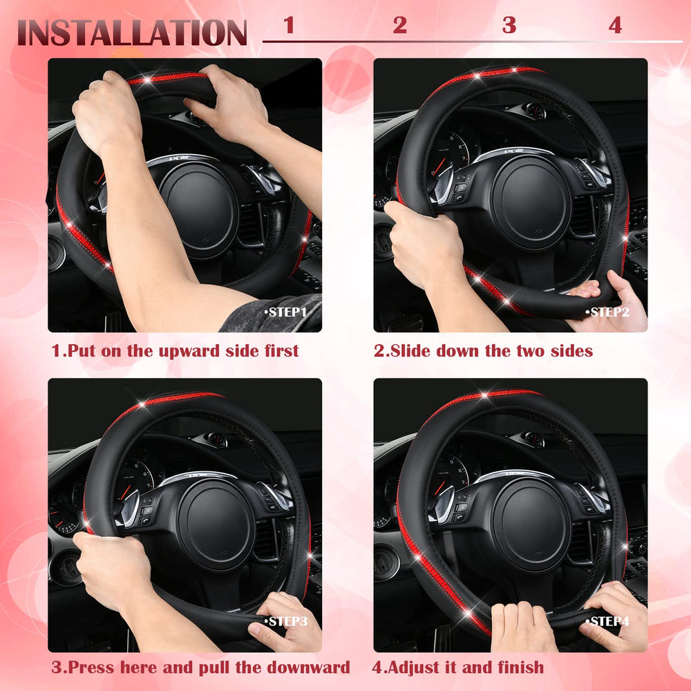 CAR PASS anti-slip inner rubber points secure grip during driving.