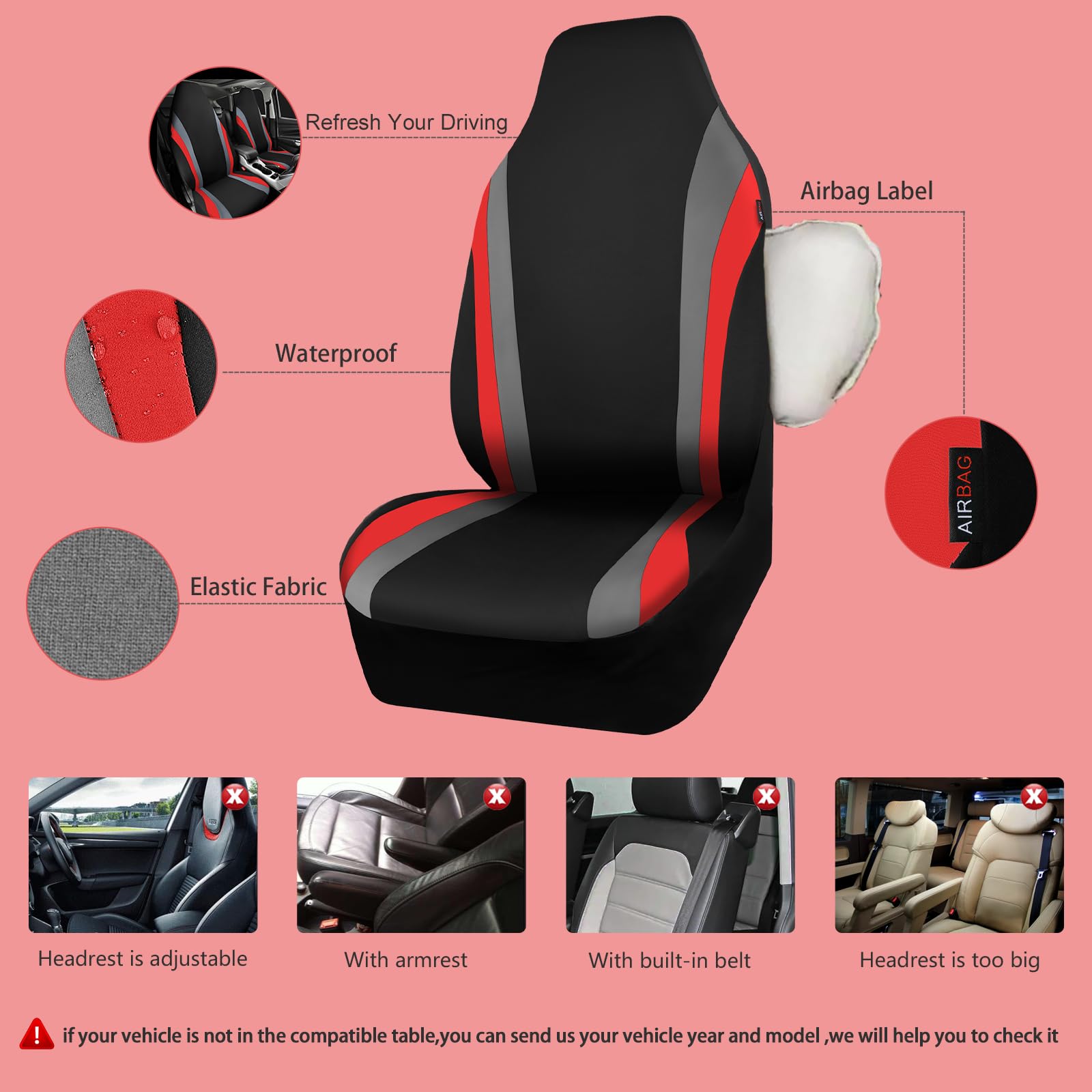 CAR PASS AquaShield airbag-compatible label indicating safety-ready design